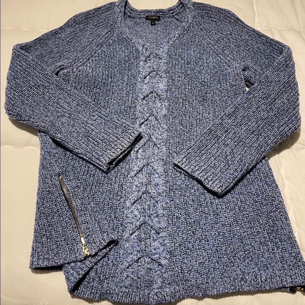 Talbots marled v-neck sweater